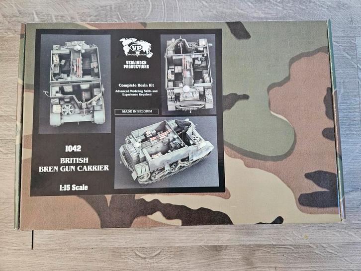 Zeldzame Verlinden Bren Gun Carrier 1:15, Hobby en Vrije tijd, Modelbouw | Auto's en Voertuigen, Tank, 1:32 tot 1:50, Overige merken