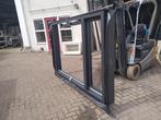 3 x kozijn met draaikiep raam en vast glas