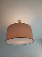 Grote ronde hanglamp taupe, Huis en Inrichting, Lampen | Plafondlampen, Ophalen, Zo goed als nieuw