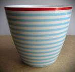 Green Gate Copenhagen Latte Cup~Koffiebeker Blauwe streep, Huis en Inrichting, Keuken | Servies, Overige materialen, Ophalen of Verzenden