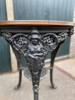 Victoriaans bistrotafeltje tafel met koper bovenblad, Antiek en Kunst, Antiek | Meubels | Tafels, Ophalen