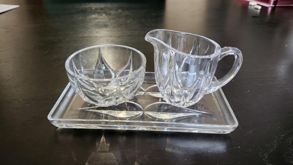 Kristallen Melk en Suiker Serviesset Nachtmann, Huis en Inrichting, Keuken | Servies, Overige typen, Ophalen of Verzenden, Overige stijlen