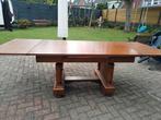 Grote  Antieke  eiken uitschuif  Kloostertafel 1.50 /  2.50, Ophalen