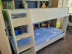 Stevig Stapelbed hoogslaper with opbergplank en matrassen, Kinderen en Baby's, Kinderkamer | Stapelbedden en Hoogslapers, Ophalen