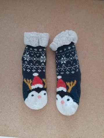 Bijna gratis dikke kinder kerstsokken met antislip maat 30 beschikbaar voor biedingen