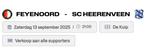 Feyenoord - SC Heereveen (13 September), Tickets en Kaartjes, Seizoenskaart, Eén persoon, September
