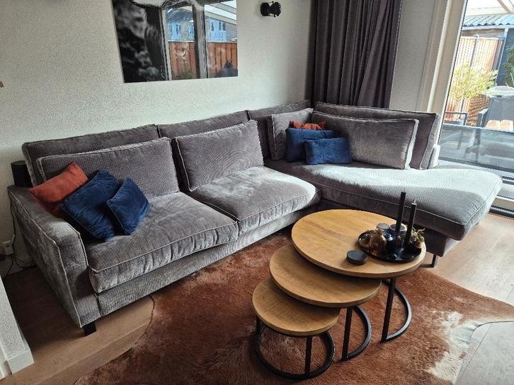 Grote L-vormige hoekbank TE KOOP, Huis en Inrichting, Banken | Bankstellen, Gebruikt, Hoekbank, Vierpersoons of meer, 300 cm of meer