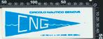 Sticker: Circolo Nautico Genova, Ophalen of Verzenden, Zo goed als nieuw, Bedrijf of Vereniging
