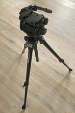 Manfrotto 055DB Tripod met Manfrotto 503HDV Fluid Head, Zo goed als nieuw, 150 tot 175 cm, Met balhoofd, Ophalen of Verzenden