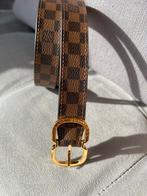 Louis Vuitton leather belt brown logo, 90 centimeters, Echt leder, Ophalen of Verzenden, Louis Vuitton, 90 tot 100 cm