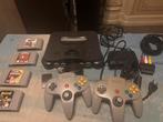 Nintendo 64 Console met 2 Controllers + Games!, Spelcomputers en Games, Spelcomputers | Nintendo 64, Ophalen of Verzenden, Gebruikt