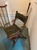 Kennedy Harrods London Military Campaign Leather Diningchair, Antiek en Kunst, Verzenden