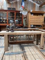Stoer landelijke Franse sidetable werkbank wandtafel, Ophalen