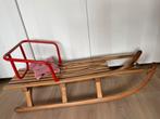 Mooie houten Davos slee met rugleuning en trektouw, Kinderen en Baby's, Speelgoed | Buiten | Sleeën, Ophalen, Rugleuning, Gebruikt