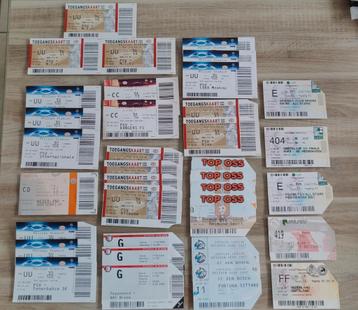 Diverse toegangskaarten voetbalwedstrijden uit 1996 t/m 2011 beschikbaar voor biedingen