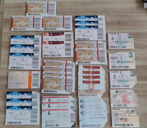 Diverse toegangskaarten voetbalwedstrijden uit 1996 t/m 2011, Tickets en Kaartjes, Overige Tickets en Kaartjes