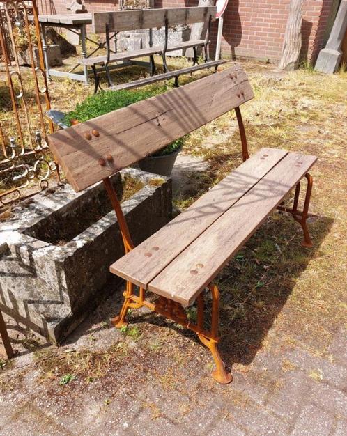 klein tuinbankje  kort tuinbankje  kinder tuinbank, Antiek en Kunst, Curiosa en Brocante, Ophalen