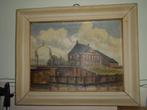 schilderij Koudum of Workum van de Galamadammen, Huis en Inrichting, Ophalen, Zo goed als nieuw