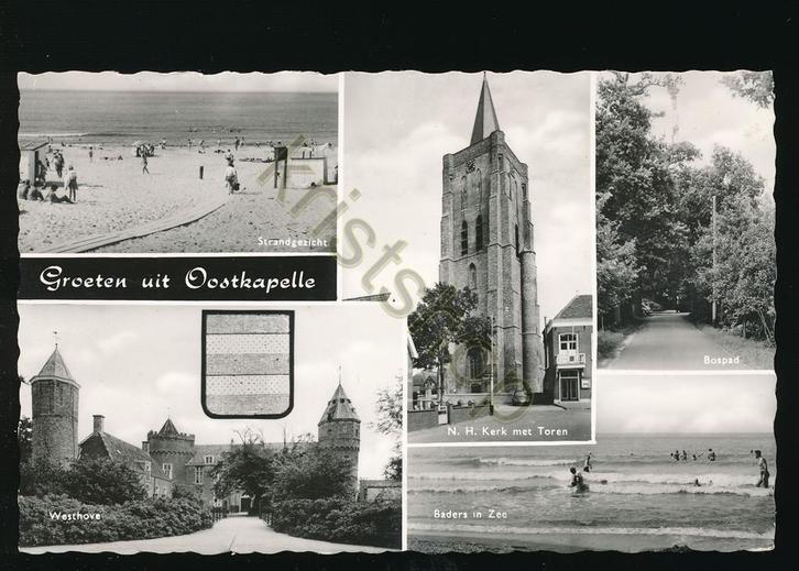 Oostkapelle - oa NHKerk - Westhove [KRST009-1184, Verzamelen, Ansichtkaarten | Nederland, Gelopen, Zeeland, 1960 tot 1980, Verzenden