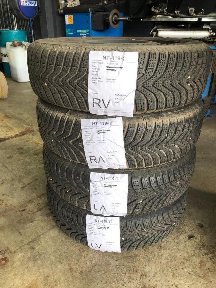 winterbanden op stalen velg, Auto-onderdelen, Banden en Velgen, Banden en Velgen, Winterbanden, 14 inch, 155 mm, Personenwagen