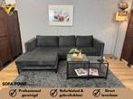 GRATIS LEVERING Prachtige Antraciete Velvet Hoekbank, Ophalen of Verzenden, Zo goed als nieuw, Noordkade 68A, Vierpersoons of meer