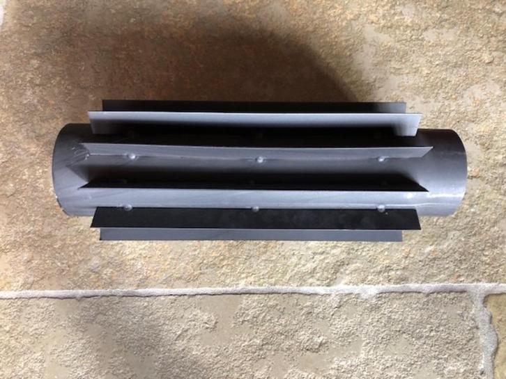 Rookgas radiator, warmtewisselaar, Doe-het-zelf en Verbouw, Verwarming en Radiatoren, Nieuw, Kachel, 200 tot 500 watt, Minder dan 30 cm