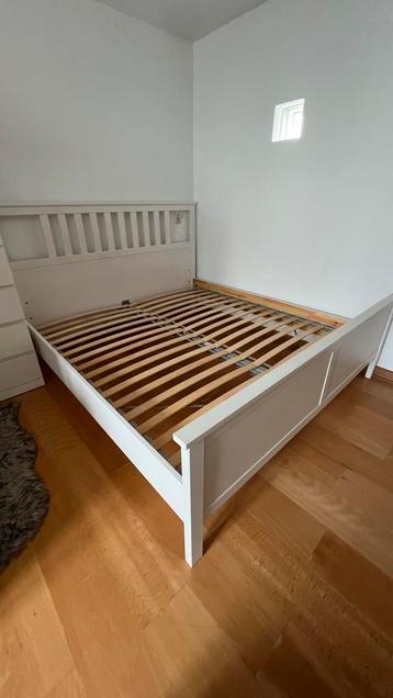 Ikea Bed 180x200 - Wit Houten Bedframe - afbeelding 2