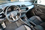 Audi Q3 45 TFSI e S-Line 245 PK Led Keyless Cam Navi Virtual, Auto's, Audi, Gebruikt, Zwart, 4 cilinders, Leder en Stof