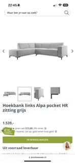 Hoekbank grijs; als nieuw!, Ophalen, Zo goed als nieuw, Stof
