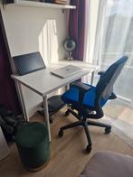 Bureau met bureaustoel, Ophalen, In hoogte verstelbaar, Gebruikt, Bureau