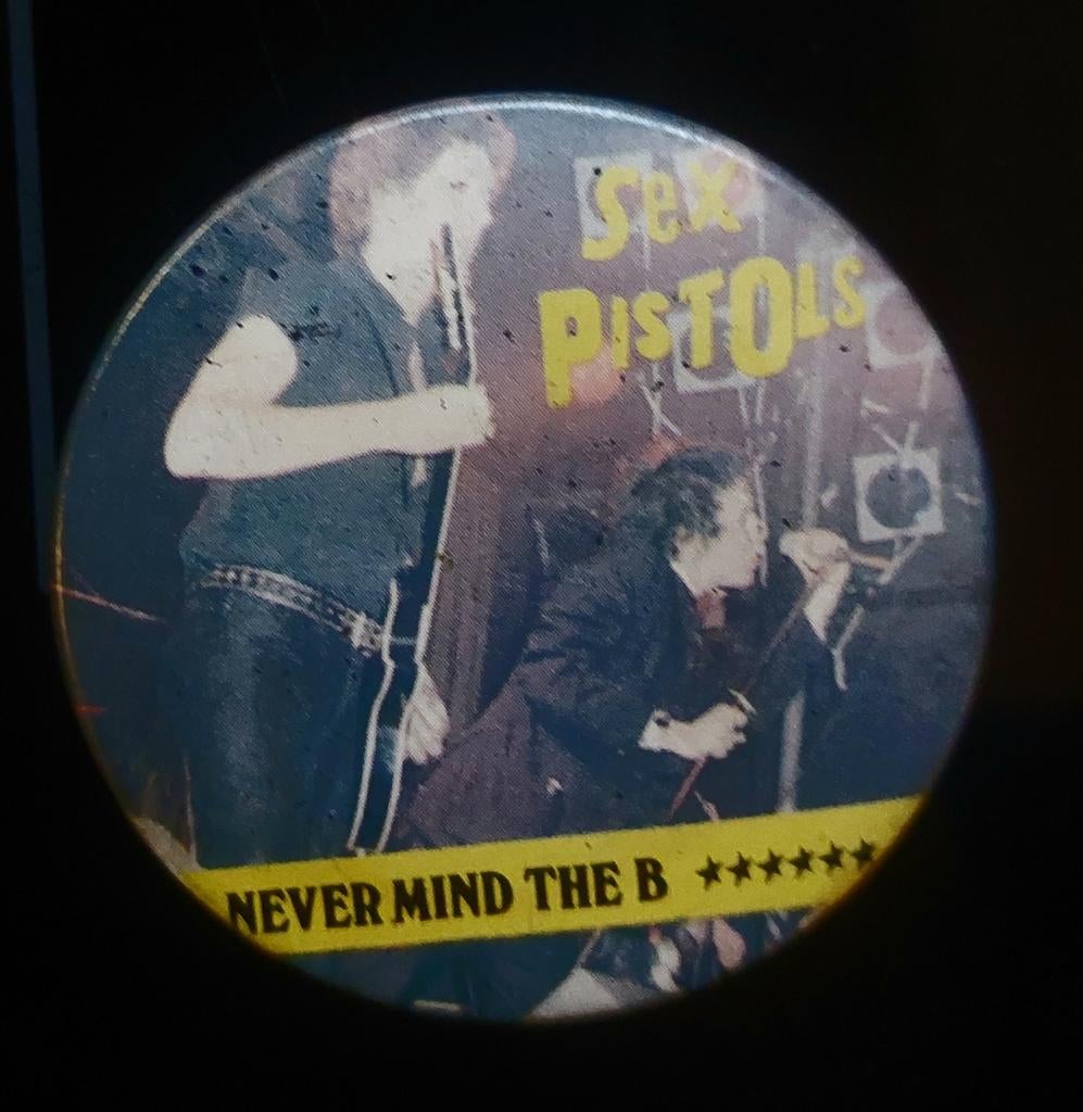 Sex Pistols Button/Speldje, Ophalen of Verzenden, Gebruikt, Overige onderwerpen, Button