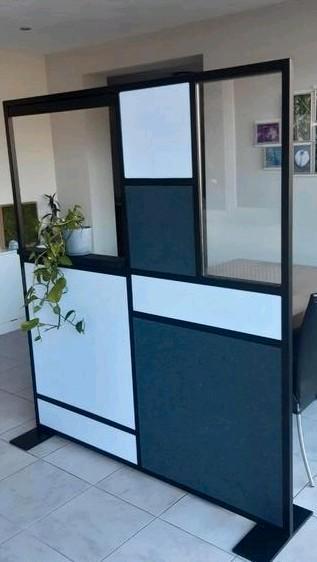 Akoestisch kantoorscherm, roomdivider 4x, Huis en Inrichting, Woonaccessoires | Kamerschermen, Zo goed als nieuw, Ophalen