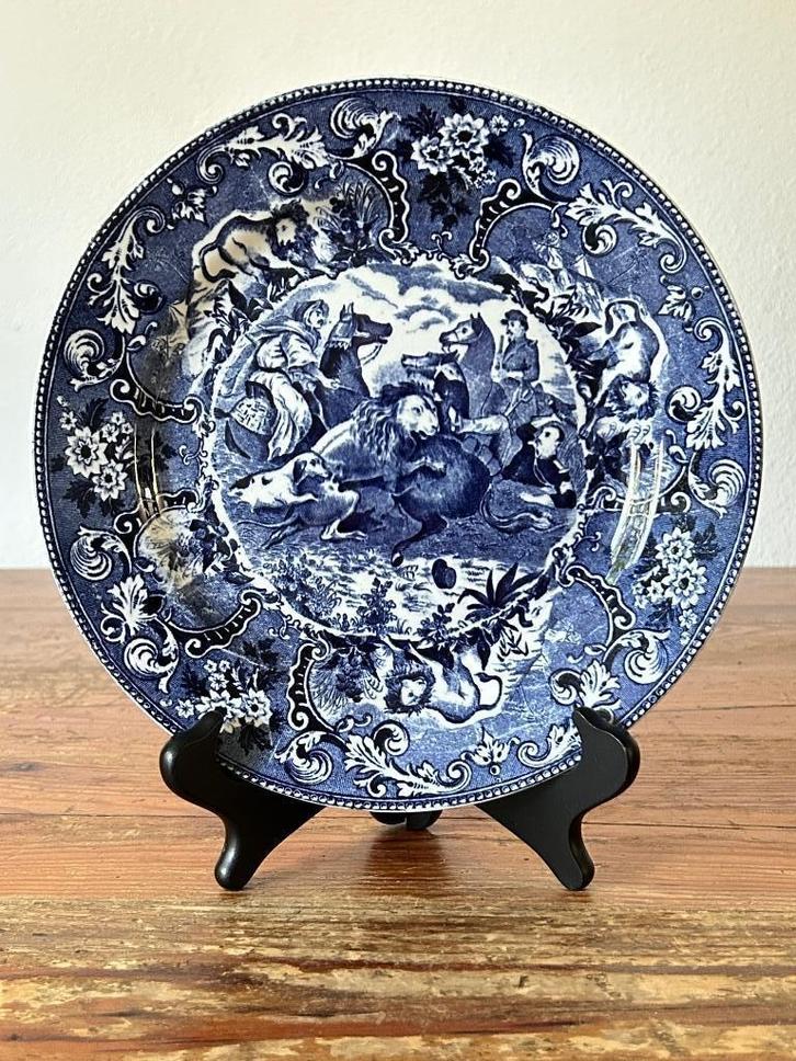 Wandbord - Société Céramique Maestricht - Lion, Antiek en Kunst, Antiek | Wandborden en Tegels, Ophalen of Verzenden