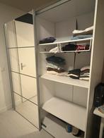 Witte kledingkast met spiegeldeur, Ophalen, Gebruikt