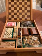 Luxe Spelcassette: Backgammon, Schaken, Dammen, Domino, Hobby en Vrije tijd, Een of twee spelers, Ophalen, Nieuw, Reisspel