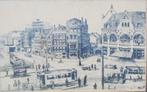 Marius Janssen.1885-1957.Hofplein Rotterdam.Unieke ets, Antiek en Kunst, Ophalen of Verzenden