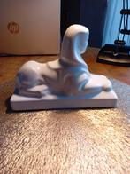 Sphinks  beeldje wit porselein, Ophalen of Verzenden, Zo goed als nieuw, Mens