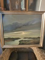 Schilderij van een rivierlandschap, Ophalen of Verzenden