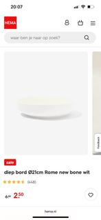 GEZOCHT hema new bone Rome diep bord 21cm, Huis en Inrichting, Keuken | Servies, Ophalen of Verzenden, Zo goed als nieuw, Bord(en)