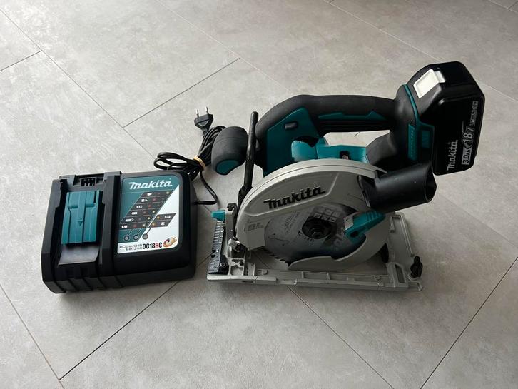 Makita DHS680Z 18V Li-Ion accu cirkelzaag 165mm ZGAN, Doe-het-zelf en Verbouw, Gereedschap | Zaagmachines, Zo goed als nieuw, Cirkelzaag