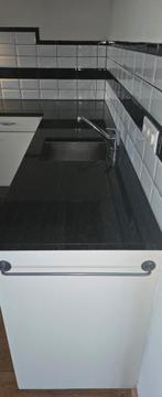 Granieten aanrechtbladen (2 stuks), Huis en Inrichting, Keuken | Keukenelementen, Ophalen, 200 cm of meer, Zwart, 50 tot 100 cm