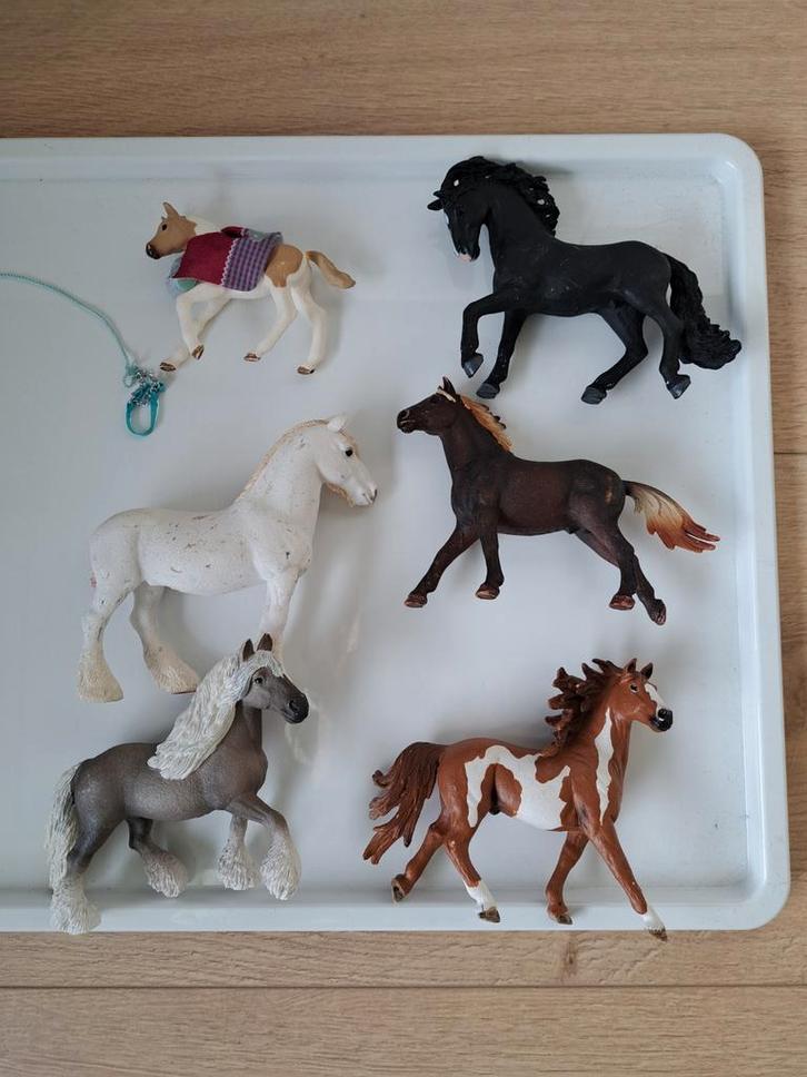 Schleich Paarden Collectie - 6 stuks, Kinderen en Baby's, Speelgoed | Poppen, Gebruikt, Overige typen, Ophalen of Verzenden