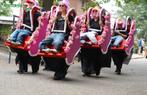 Loopgroep optocht   6 x achtbaankarretjes, Ophalen, Zo goed als nieuw, Maat 46/48 (XL) of groter, Carnaval