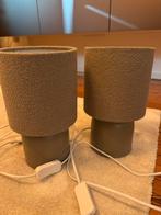 Twee kleine bruine lampjes, Bruin, Rond, Ophalen of Verzenden, Zo goed als nieuw