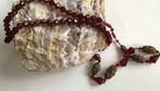 Antiek, Sieraden, Tassen en Uiterlijk, Kettingen, Ophalen of Verzenden, Zo goed als nieuw, Rood, Steen of Mineraal