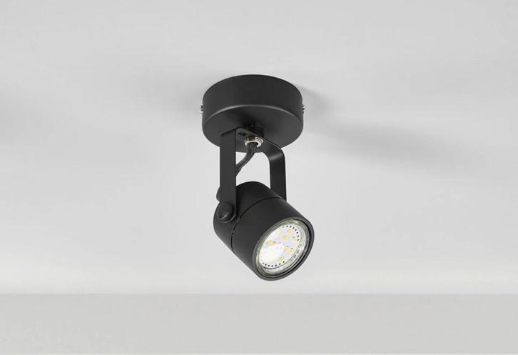 zwarte SLV Spot 79 opbouwspot, Huis en Inrichting, Lampen | Spots, Zo goed als nieuw, Plafondspot of Wandspot, Metaal of Aluminium