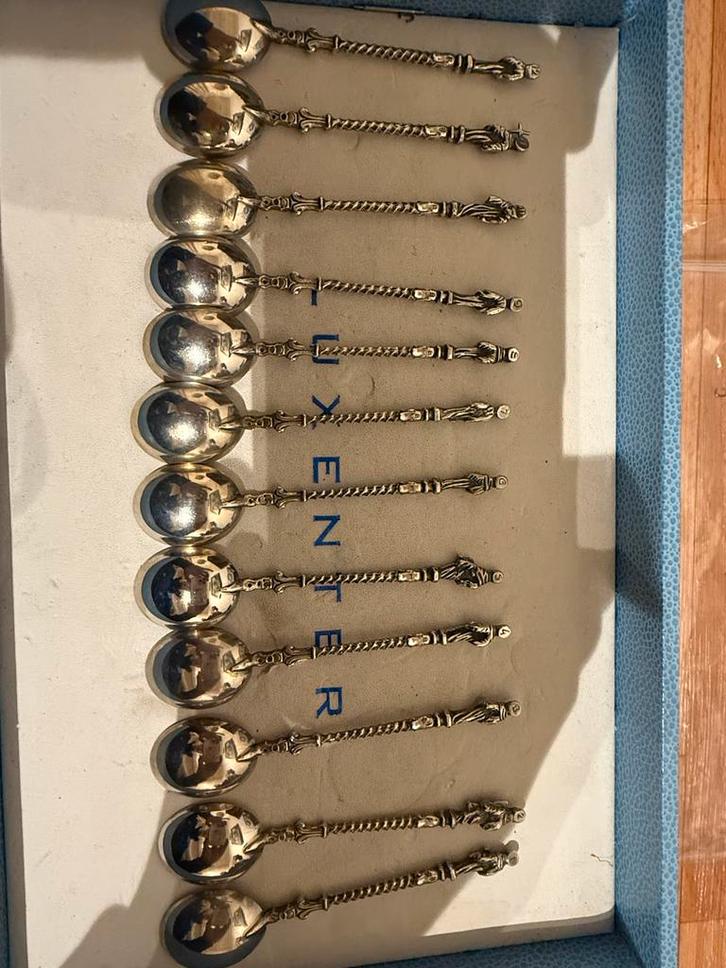 Zilveren Lepeltjes - Set van 11 apostellepels, Antiek en Kunst, Antiek | Bestek, Ophalen