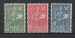 V4 Belgie 376/78 postfris Vogels, Postzegels en Munten, Postzegels | Europa | België, Verzenden, Postfris