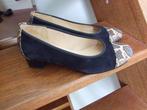 Hassia nagenoeg nieuwe suede blauwe schoenen met accent 6/40, Hassia, Schoenen met lage hakken, Blauw, Ophalen of Verzenden