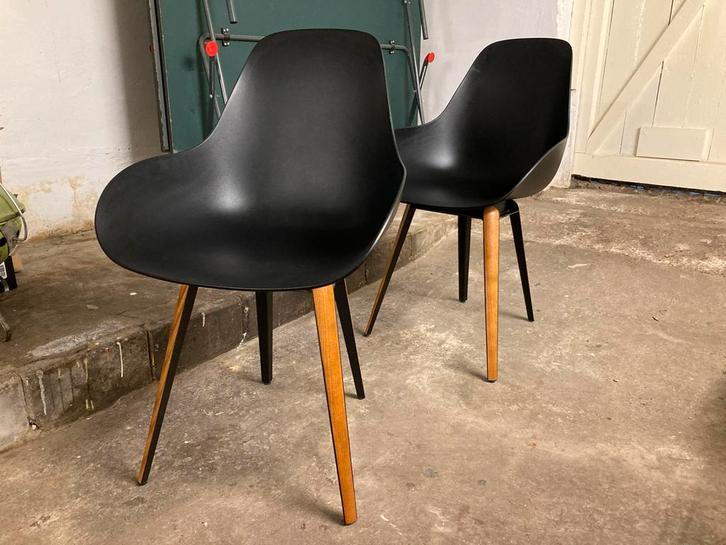 2x Kubikoff Slice Dimple chair, stoel, stoelen, Huis en Inrichting, Stoelen, Zo goed als nieuw, Twee, Hout, Kunststof, Metaal